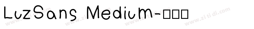 LuzSans Medium字体转换